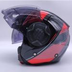 MTS kask 625 red graphic