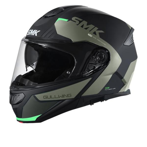 Smk Gullwing Kresto Çene Açılır kask green desen