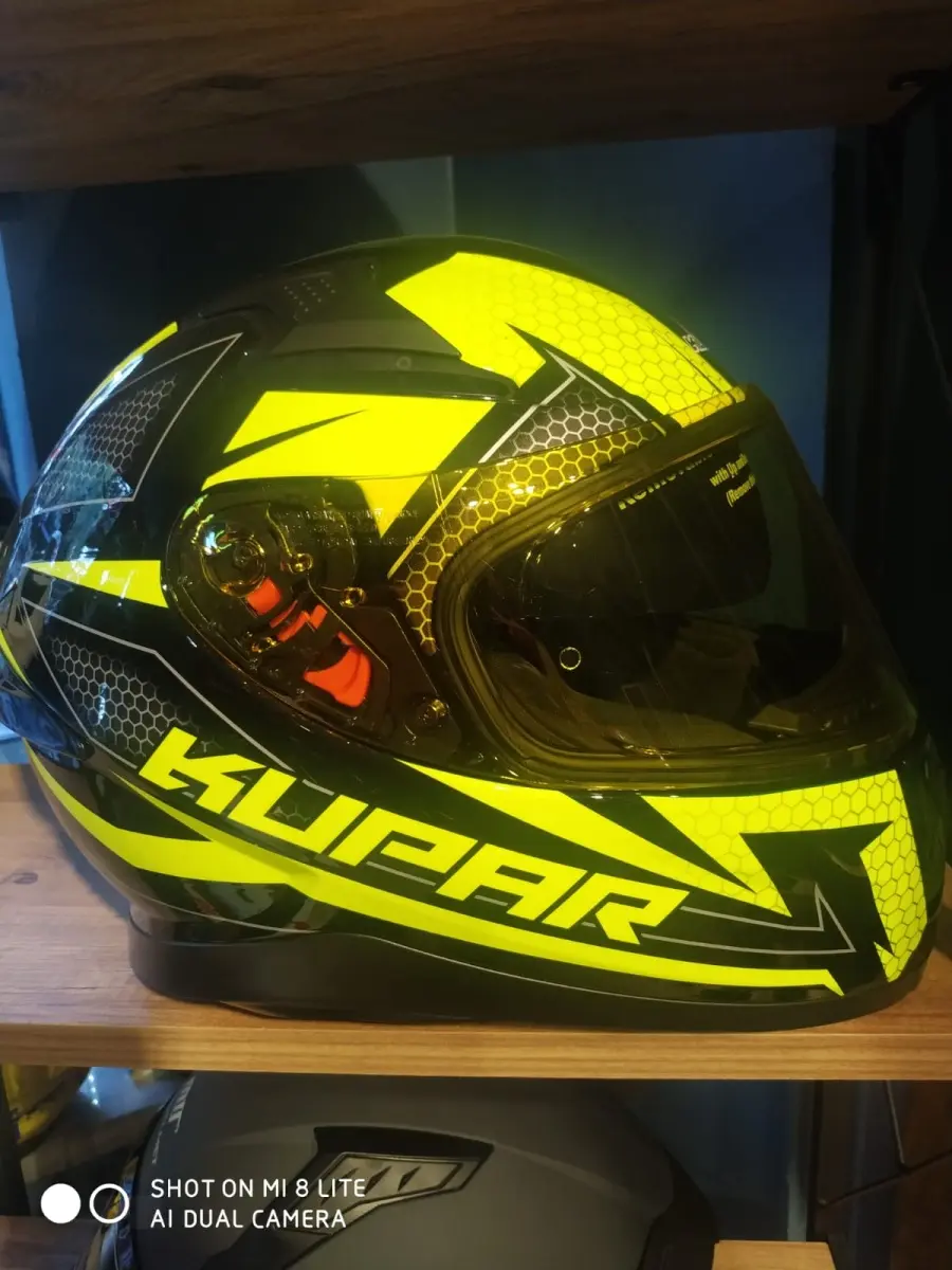 KUPAR kask ( siyah neon ) 917