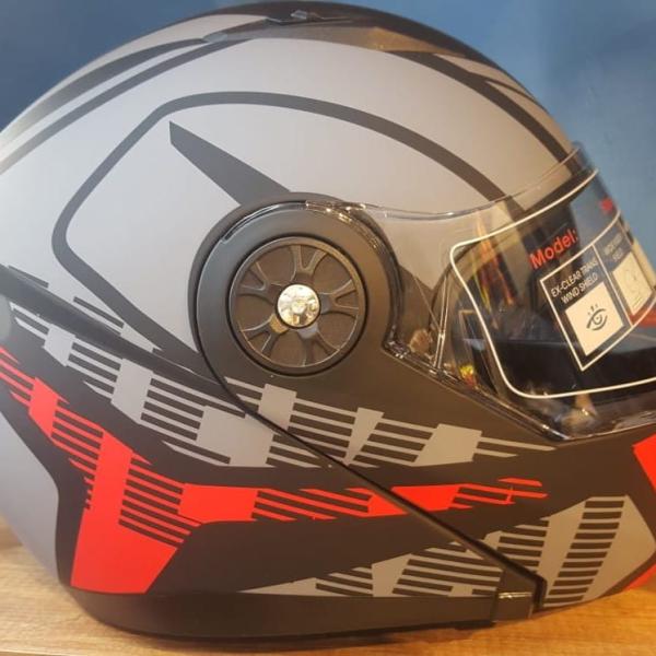 kask Rapido-x RX Z19 ( red grafik )