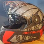 kask Rapido-x RX Z19 ( red grafik )