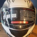 kask Rapido-x RX Z19 ( beyaz grafik )