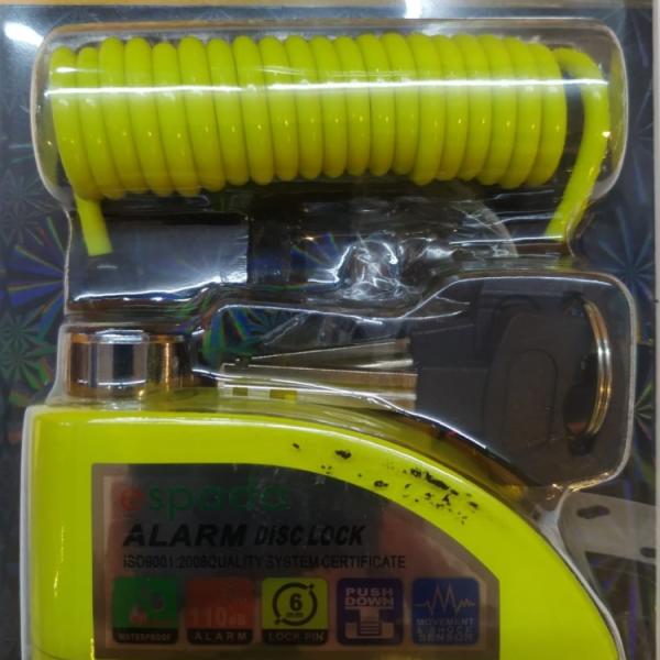 disk kilidi alarmlı ( neon yeşil ) hatırlatma kablolu