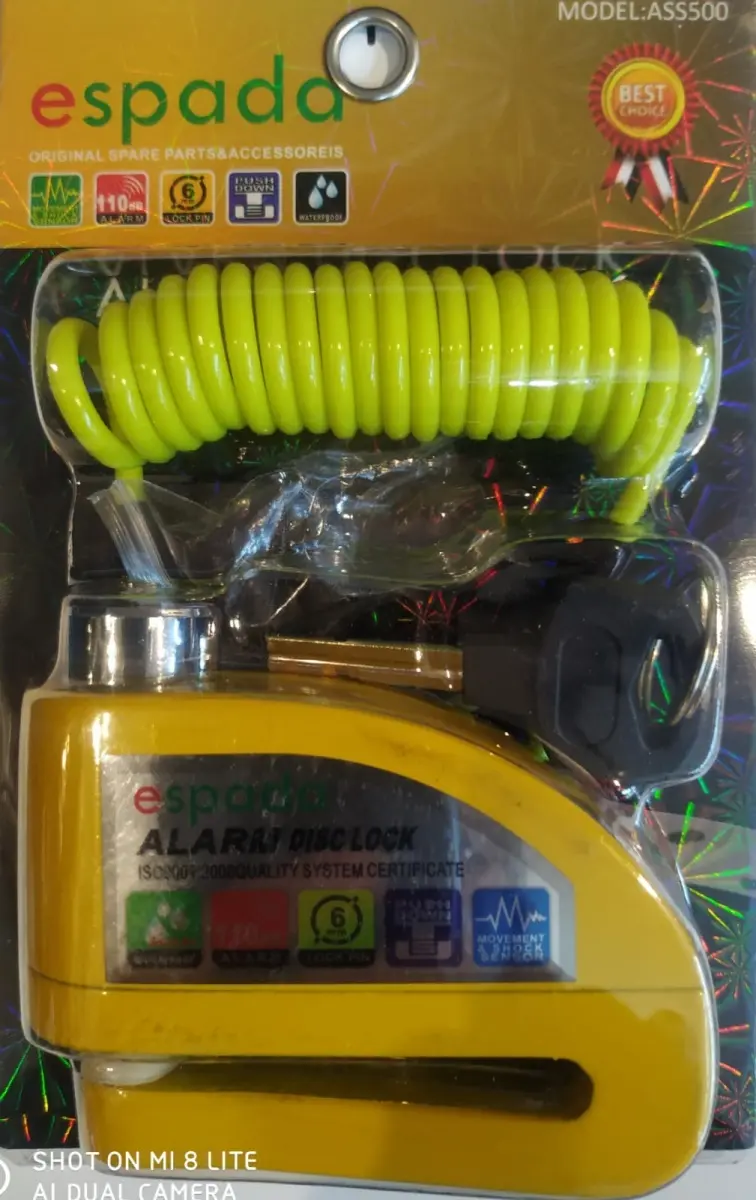 disk kilidi alarmlı ( sarı ) hatırlatma kablolu