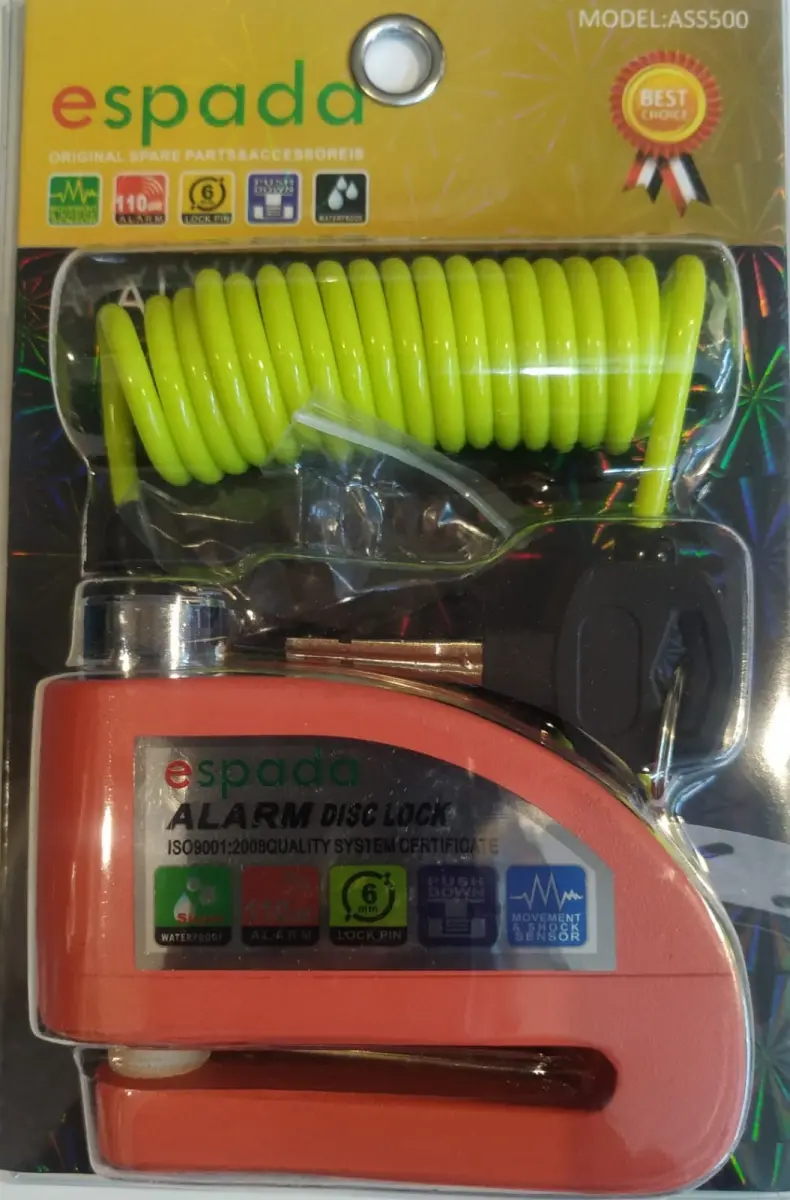 disk kilidi alarmlı ( Pembe tonu ) hatırlatma kablolu