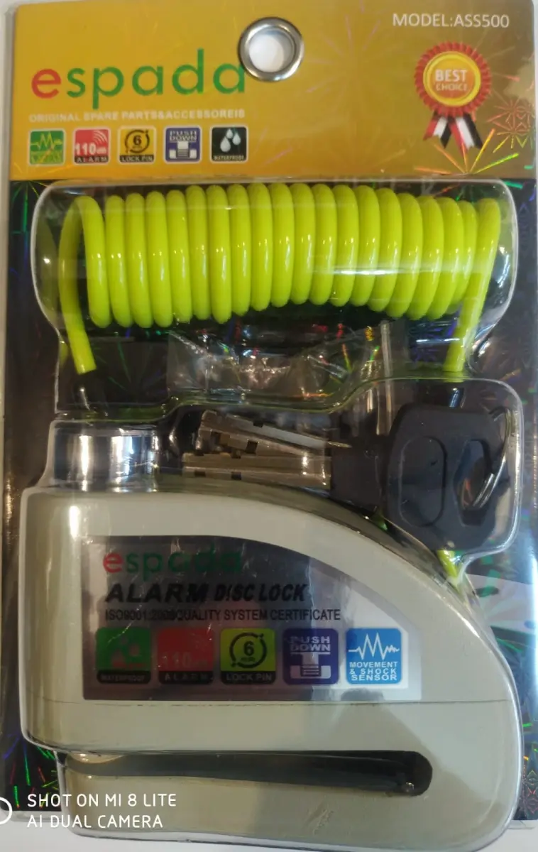 disk kilidi alarmlı ( bej ) hatırlatma kablolu
